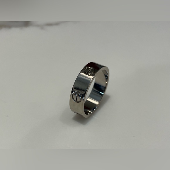 Cartier Love Ring - Size 57 - White Gold - Picture 8 of 9